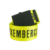 Bikkembergs Yellow Polyester Men Belt -   -  Bikkembergs.